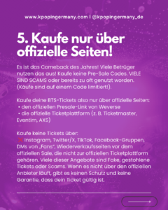 BTS TOUR 2026 BTS PRESALE INFORMATIONEN