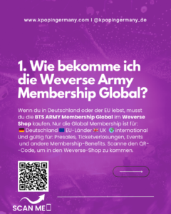 BTS TOUR 2026 BTS PRESALE INFORMATIONEN