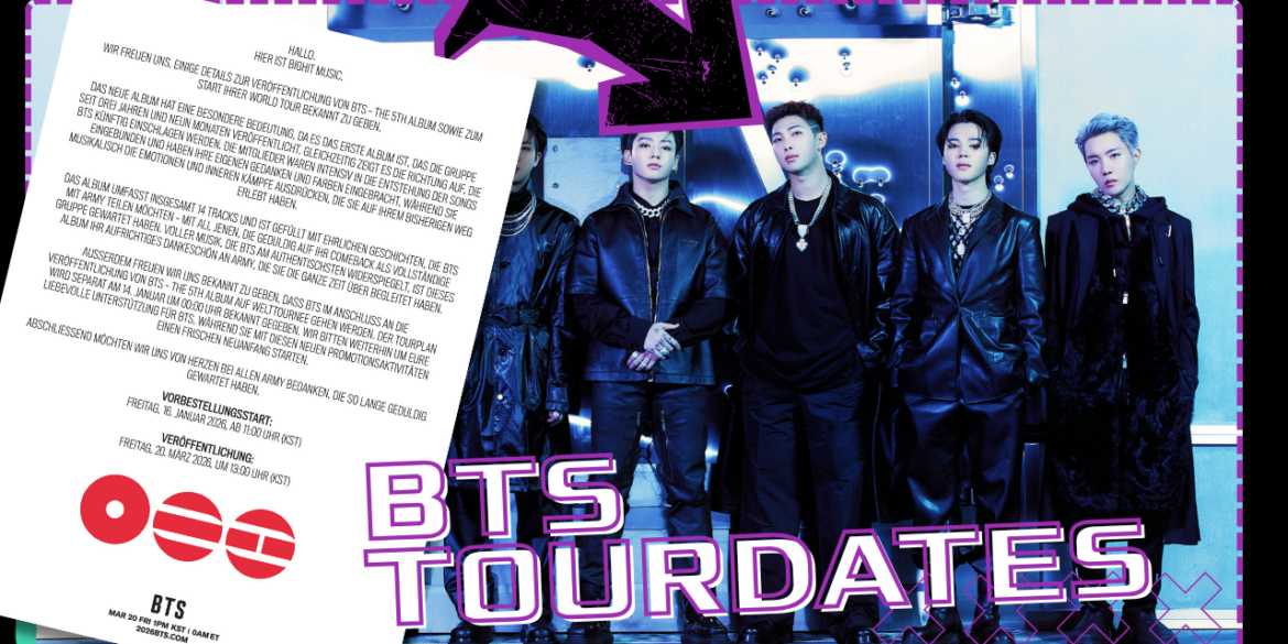 BTS Comeback -und BTS WORLD TOUR 2026