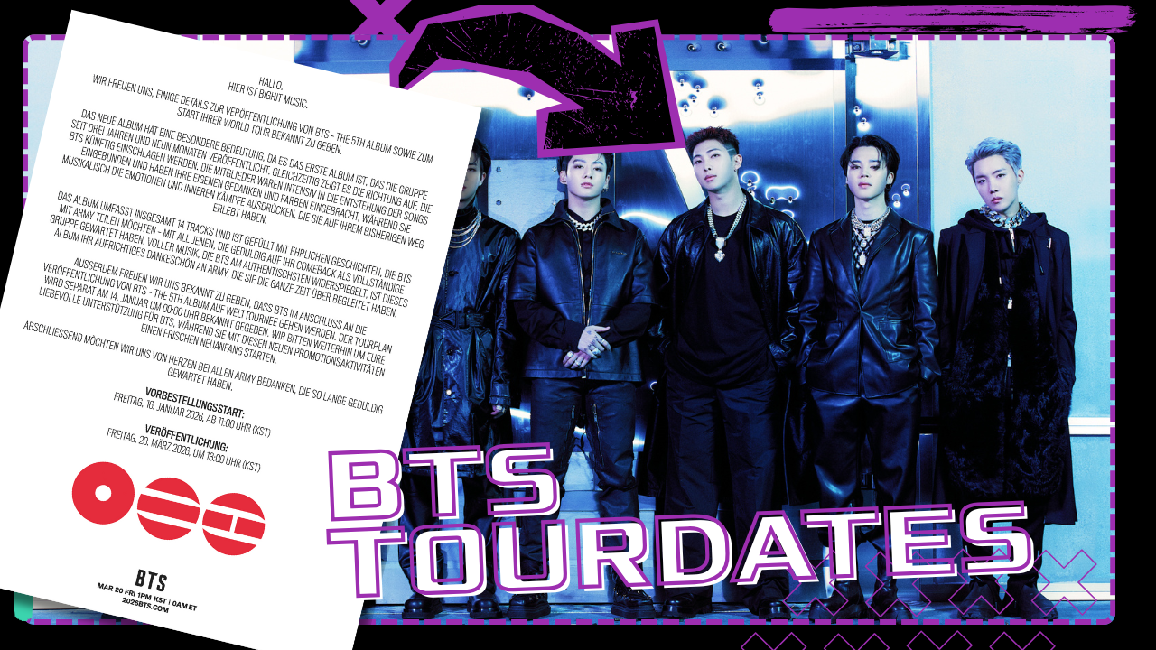 BTS Comeback -und BTS WORLD TOUR 2026
