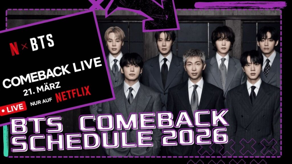 BTS Comeback 2026: Alle aktuellen Termine rund um das BTS-Comeback im März 2026