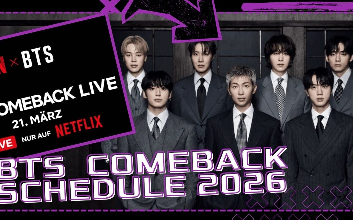 BTS Comeback 2026 - Eine Übersicht zu allen Events rund um das Comeback