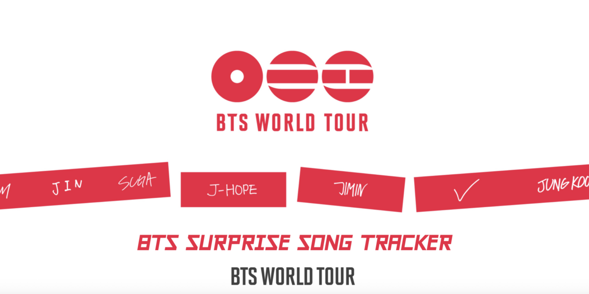 BTS Surprise Song Tracker of ARIRANG World Tour 2026