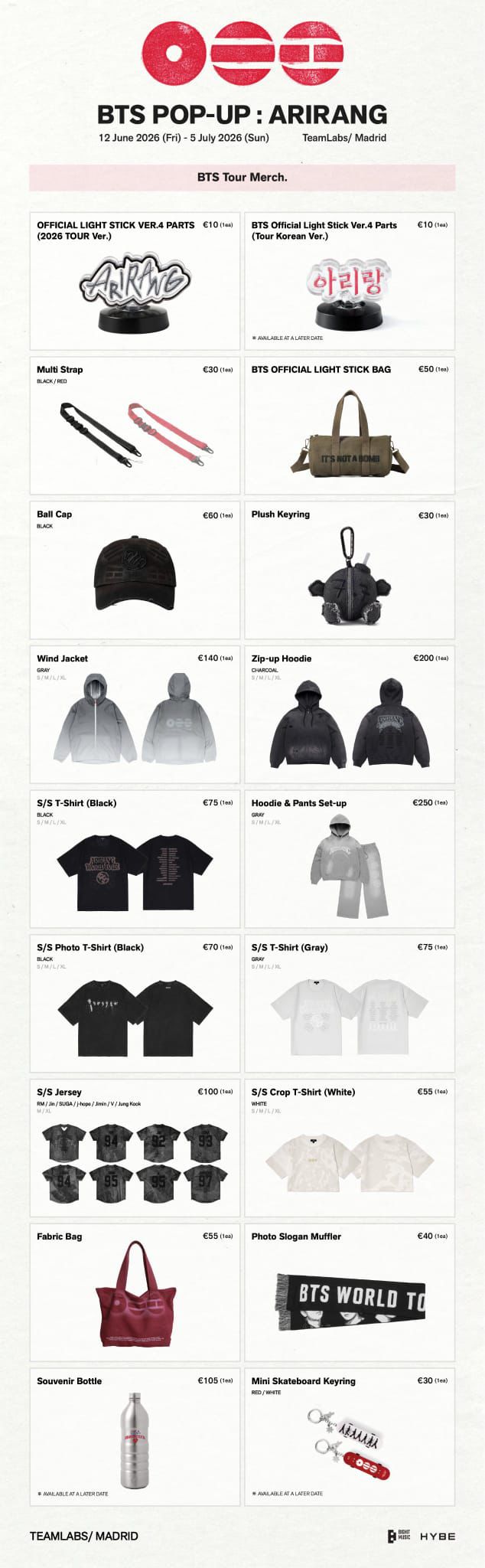 BTS überteuerte Merch Preise im Pop-Up Store Madrid