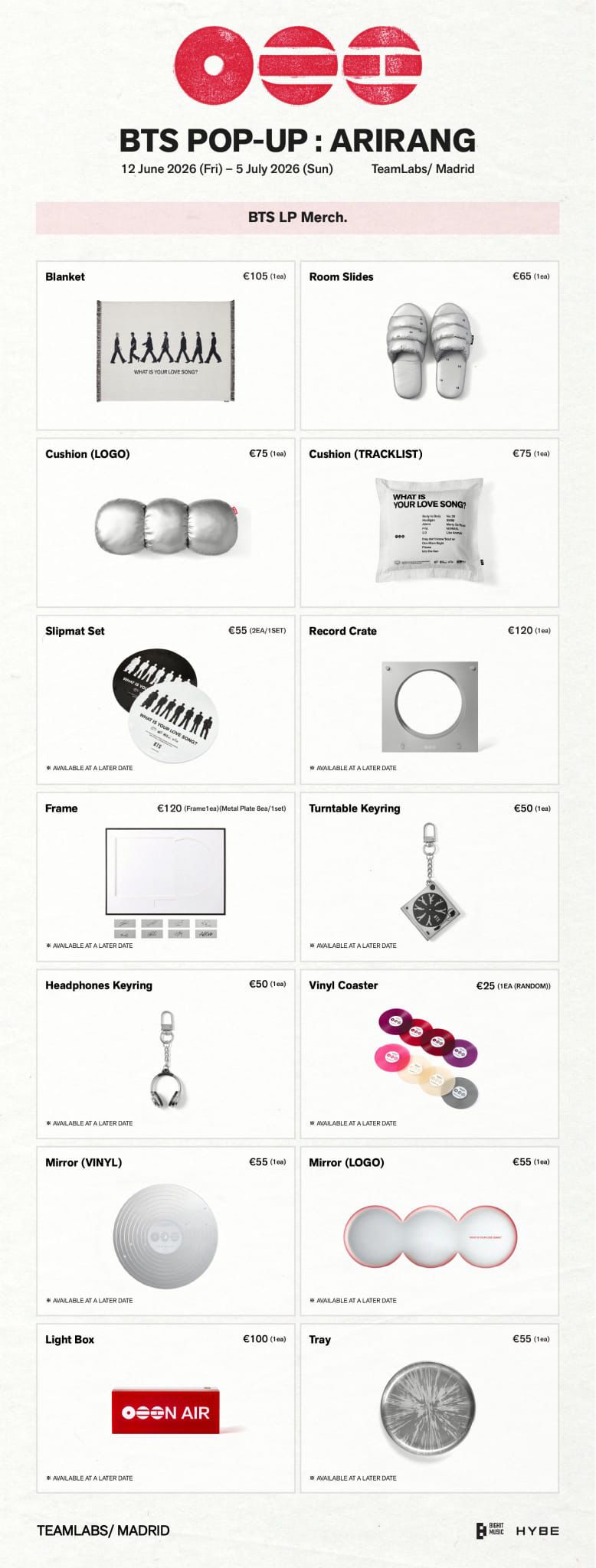 BTS überteuerte Merch Preise im Pop-Up Store Madrid