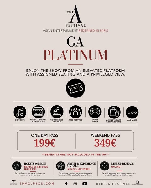 The A Festival in Paris - Alle Infos zu den Tickets