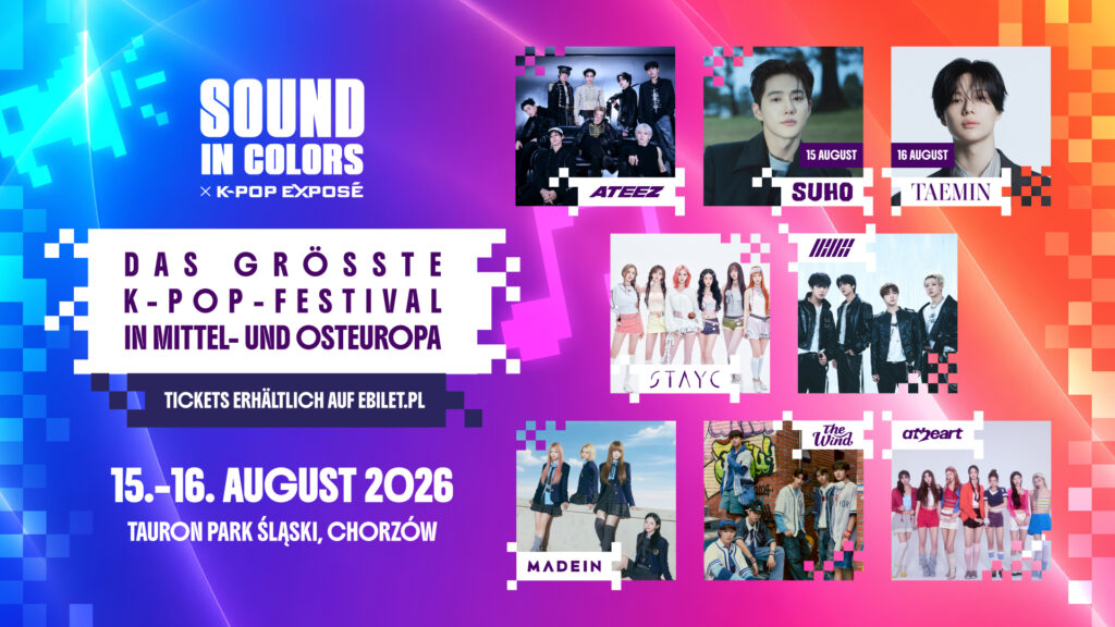 Sound in Colors K-POP EXPOSÉ mit ATEEZ, TAEMIN, SUHO, iKON und mehr kommt nach Polen